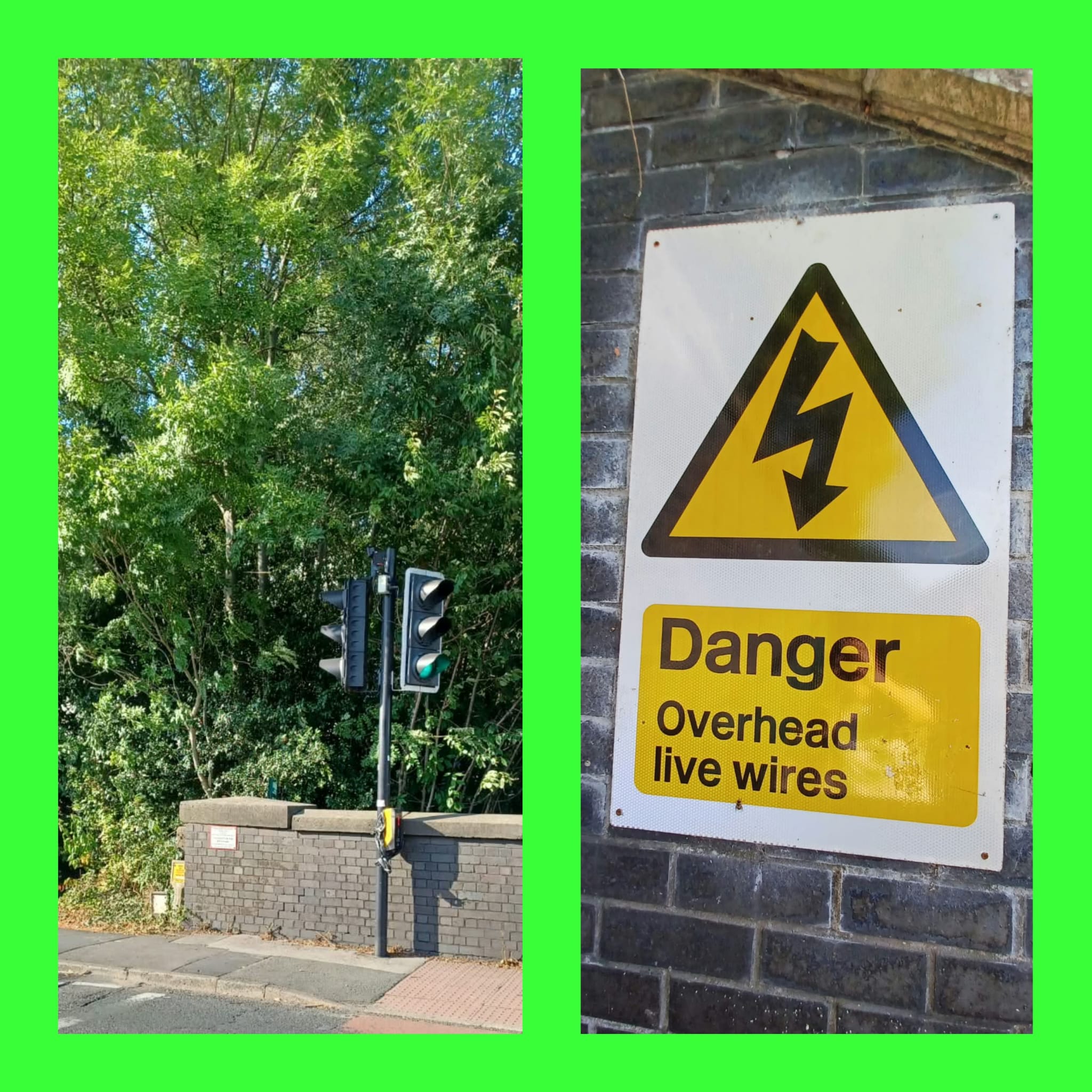 Warning Unsafe DIY Maintenance in Public Spaces